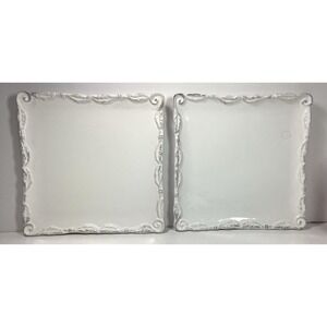 2 Bianca Wave American Atelier Salad/Desert Plates Pretty!